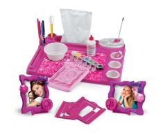Faro - 6611 - Kit De Loisirs Créatifs - Bureau De Lartiste Multi-activités - Barbie - Pate A Sel - Cadre Photo - Peinture - Dessin 44 X 36 X 5,5 Cm