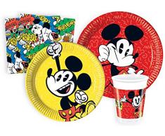 Ciao – Mickey Souris Kit Party Table, multicolore, S (8 personnes), y4610