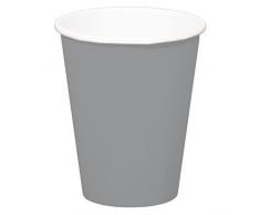 Folat Tasses Jetables Couleur Argent, 50629