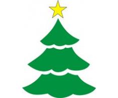 Eulenspiegel 106631 Pochoir Autocollant Motif Sapin de Noël