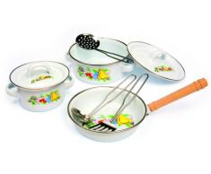 Small foot company - 8957 - Jeu Dimitation - Cuisine - Casseroles - Maison De Campagne