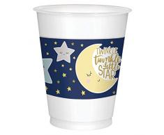 Amscan International 422152 papier et plastique Vaisselle, tasses PL Twinkle Little Star