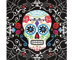 amscan International 711519 Jour des Morts Serviettes de Table, 33 cm