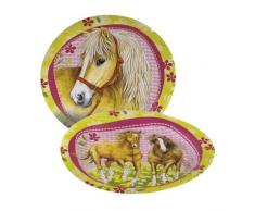 amscan - 551259 - 8 Assiettes Chevaux Diamètre - 23 cm