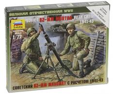 Zvezda - Z6109 - Maquette - Mortier Soviétique et Servants - Echelle 1:72