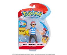 Pokemon 98121 Figurines 11,4 cm Frêne et Pikachu, sans Couleur