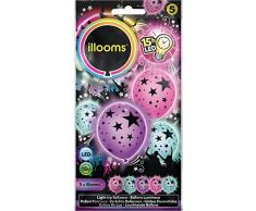 ILLOOMS, LOT DE 5 BALLONS LED LUMINEUX ETOILES, multi