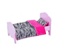 Olivias Little World- Lit de poupée, TD-11929-1E, Rose