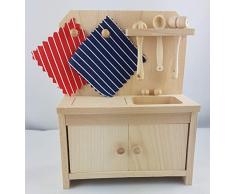 Rülke 22116 Jouet en Bois pour poupée Rouge