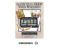 Star Cutouts SC1475 Poster Harry Potter Wanted avec accessoires Le Prisonnier dAzkaban Blanc 87 x 70 cm