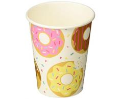 Creative Convertting 8C322293 Gobelet en Papier Motif Donut Multicolore 266 ML