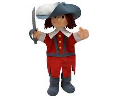 MU mubrno 26676 A musketier Rouge 34 cm, Marionnette, Multicolore