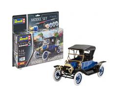 Revell Model Set 67661 Maquette à Construire Ford T Roadster (1913) échelle 1/72, Bleu