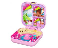 Polly Pocket Coffret Secret La Fabirque à Bonbons avec mini-figurine, surprises, 3 accessoires et autocollants, jouet enfant, édition 2020, GKV11