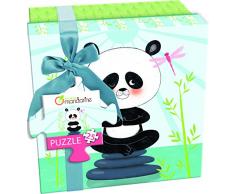 Avenue Mandarine PU008O - Un puzzle 25 pièces et un poster 25x25 cm servant de guide, Panda