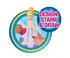TOMY - Aquadoodle 3D - Ma poupée à colorier E72734, Poupée Dessin à Eau Sans tâche, Coloriage Magique, Jeu Créatif convient aux Enfants de 2 ans et +