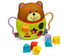 Playkidz - Trieur de formes / Ours en peluche - Tri du jouet pour bébés / enfants Jouets dapprentissage / Trieur de formes pour tout-petit afin de maximiser lapprentissage