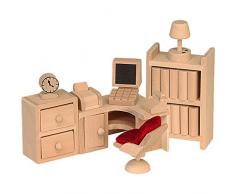 Beluga - 70122 - Ensemble de Mobilier de Maison de Poupée - Bureau - 10 Pièces