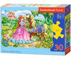 Castorland B-03617 Scie sauteuse Classique 30PC – Princesse et Son Cheval