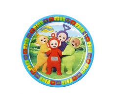 amscan Assiette en Carton Teletubbies, 9901189, 23 cm