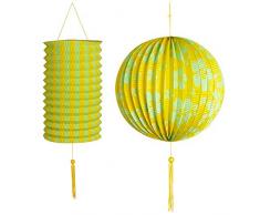 Widmann Generique - 2 Lanternes Jaunes Vertes Hawaï