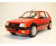 Solido S1801702-1:18 Peugeot 205 GTI MK1 1985 Modèle Rouge Voiture Miniature de Collection, 1801702