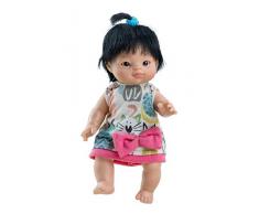 Paola Reina - 50663 - Poupée et Mini-poupée - Paguette - Flora Asiatique - 21 cm - Multicolore