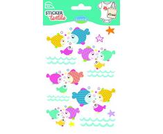 Aladine - 41430 - Autocollants - Textile Poisson