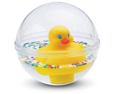 Fisher-Price Balle dEau Canard Jouet pour le Bain, pour Nouveau-Né Ou Bébé, Remplie de Petites Perles Colorées, 6 Mois et Plus, Jaune, 75676