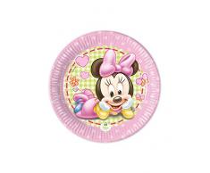 Procos Assiette 20 cm Baby Minnie Mouse, multicolore, 5pr84350