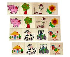 Hess 10263 Jouet en Bois en Forme de Ferme 9 cm