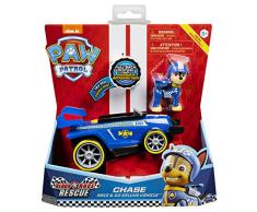 La Pat Patrouille - 6058584 - Véhicule + Figurine Ready Race Rescue - Chase - Voiture Paw Patrol - Jeu jouet enfant