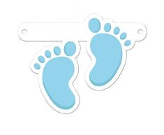 Folat Symbole pour bannière / Guirlande Pieds Bleu bébé