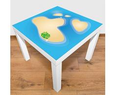 Play Mat Tapis de Jeu pour Table ou Sol Petit Atoll, Non Toxique, antidérapant, Lavable, 55 x 55 cm, sadapte Parfaitement sur IKEA Lack Table