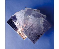 Playbox 2550003 étoiles Autocollant, Argent, 25 mm