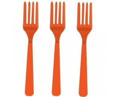 Amscan International 552290–05 fourchettes de couverts, Orange