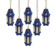 Amscan 242169 Eid Mini lanternes LED 7 x 13 cm