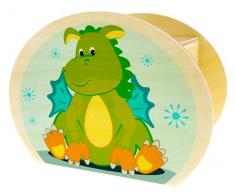 Hess 15211 Tirelire en Bois avec clés, Dragon, Cadeau pour Les Enfants danniversaire, env. 11,5 x 8,5 x 6,5 cm, Multicolore