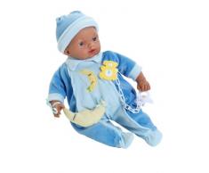 Arias Mamy et tétine bébé Poupée 33 cm avec Support (Bleu)