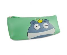 Katara 1800 Trousse à Crayons Rangement de Stylos, Fineliners - Étui à Crayons pour École / Bureau - Prince Grenouille