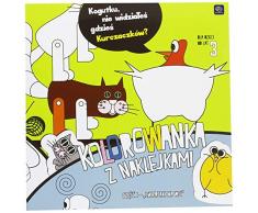 Interdruk Ma21 X 21znw Livre de coloriage 21 x 21 cm 20 avec Stickers Animaux de la Ferme, Multicolore