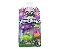 Hatchimals 6044122 Colleggtibles Hatchy Home Figurine et Jeu de forêt