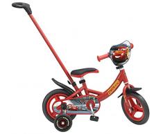 Toimsa- Vélo pour Enfant avec Canne directionnelle sous Licence Cars 3 10 de 2 à 3 Ans, 1034