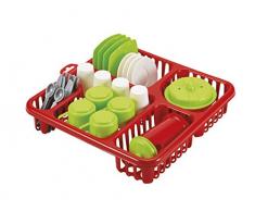 Jouets Ecoiffier – 908 - Égouttoir garni pour enfants 30 cm x 30 cm – 33 pièces – Dès 18 mois – Fabriqué en France