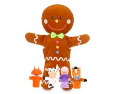 Fiesta Crafts - T-2734 - Marionnettes À Main - Coffret - Gingerbread Man