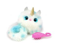 Bandai - Pomsies - Winter - Licorne blanche et bleue - Peluche interactive qui saccroche partout - 82785