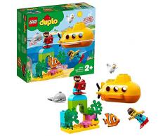 LEGO®-DUPLO® Laventure en sous-marin Jouet de Bain Éducatif pour Tout Petits Fille et Garçon dès 2 Ans, 24 Pièces de Construction 10910