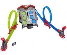 Hot Wheels ​Piste Rebonds et Tir sur Cible, coffret de jeu pour petites voitures avec circuit et pistes, un véhicule inclus, jouet pour enfant, FDF27