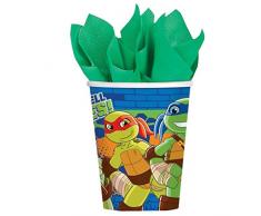 amscan Teenage Mutant Ninja Turtles Gobelets, 9901314, Mixtes