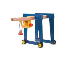 New Classic Toys Grue Porte-Containeur Jouet en Bois pour Enfant